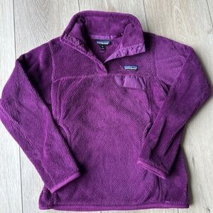 Patagonia Purple Fleece Pullover Jacket